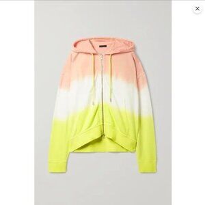 ATM Anthony Thomas Melillo Citron Dip Tie Dye Hoodie Jacket Hood Women's XS/S